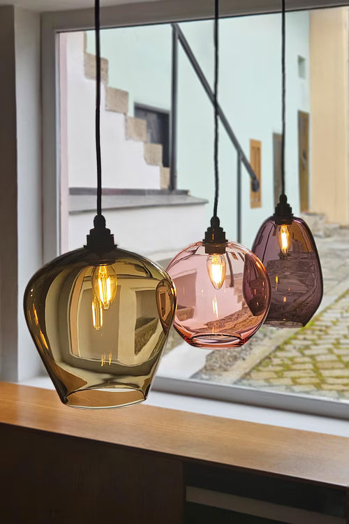 Hand Blown Glass Pendant Light for Dinning Room